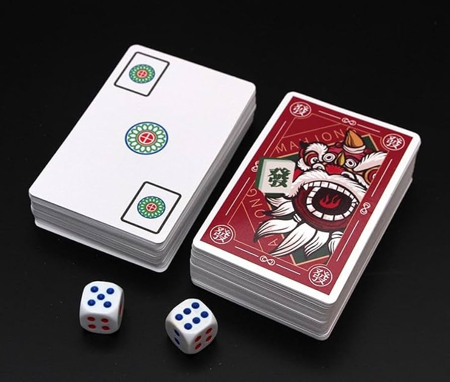 Amazon | ノーブランド品カードゲーム麻雀144枚入ミニ麻雀麻将牌